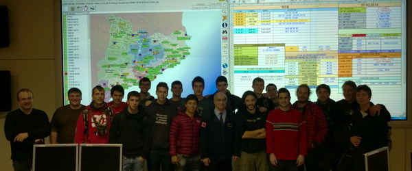 Classe de cartografia/topografia  i Visita als Bombers de Bellaterra